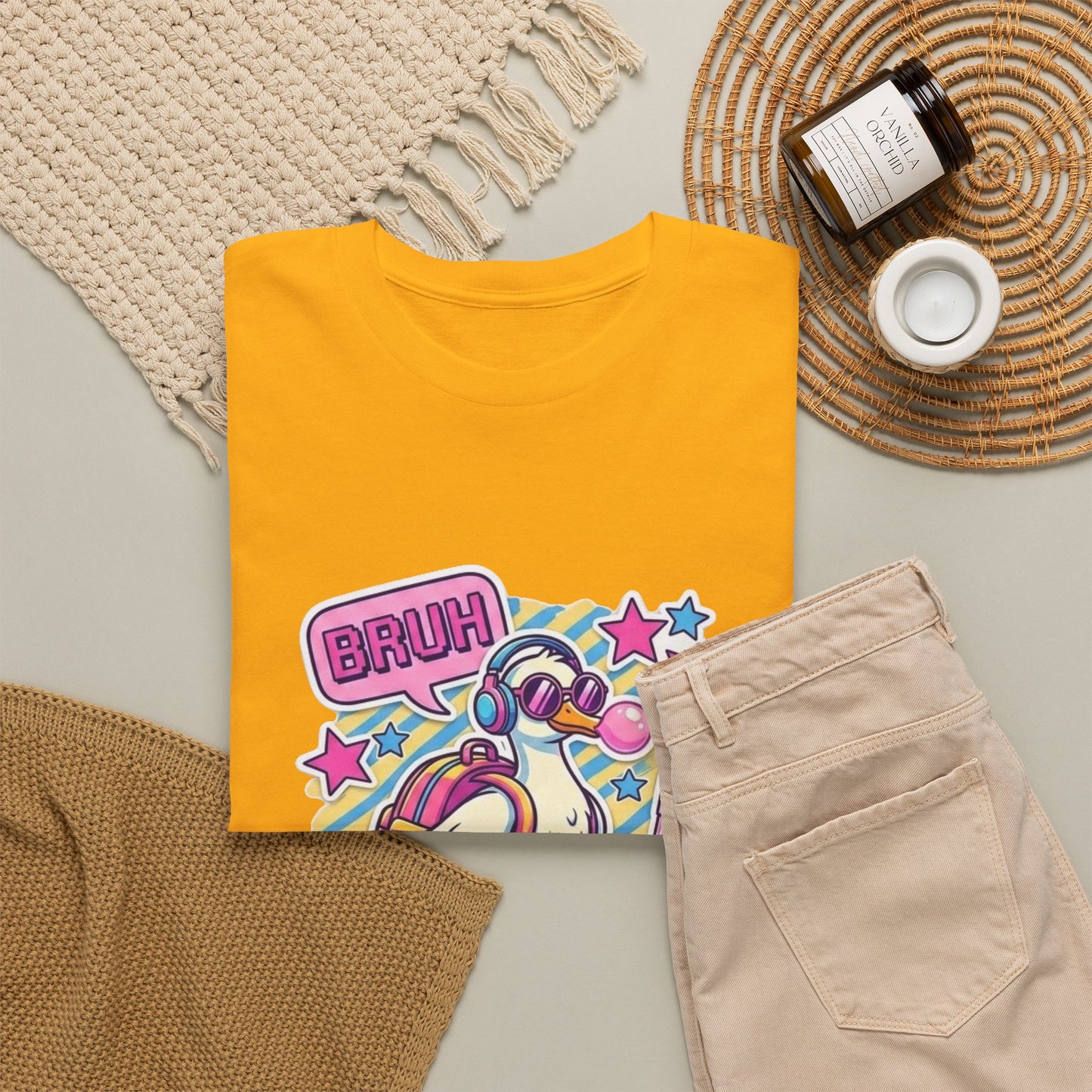 T-Shirt — Cute 'Bruh We Back' Cartoon Parrot Graphic Tee