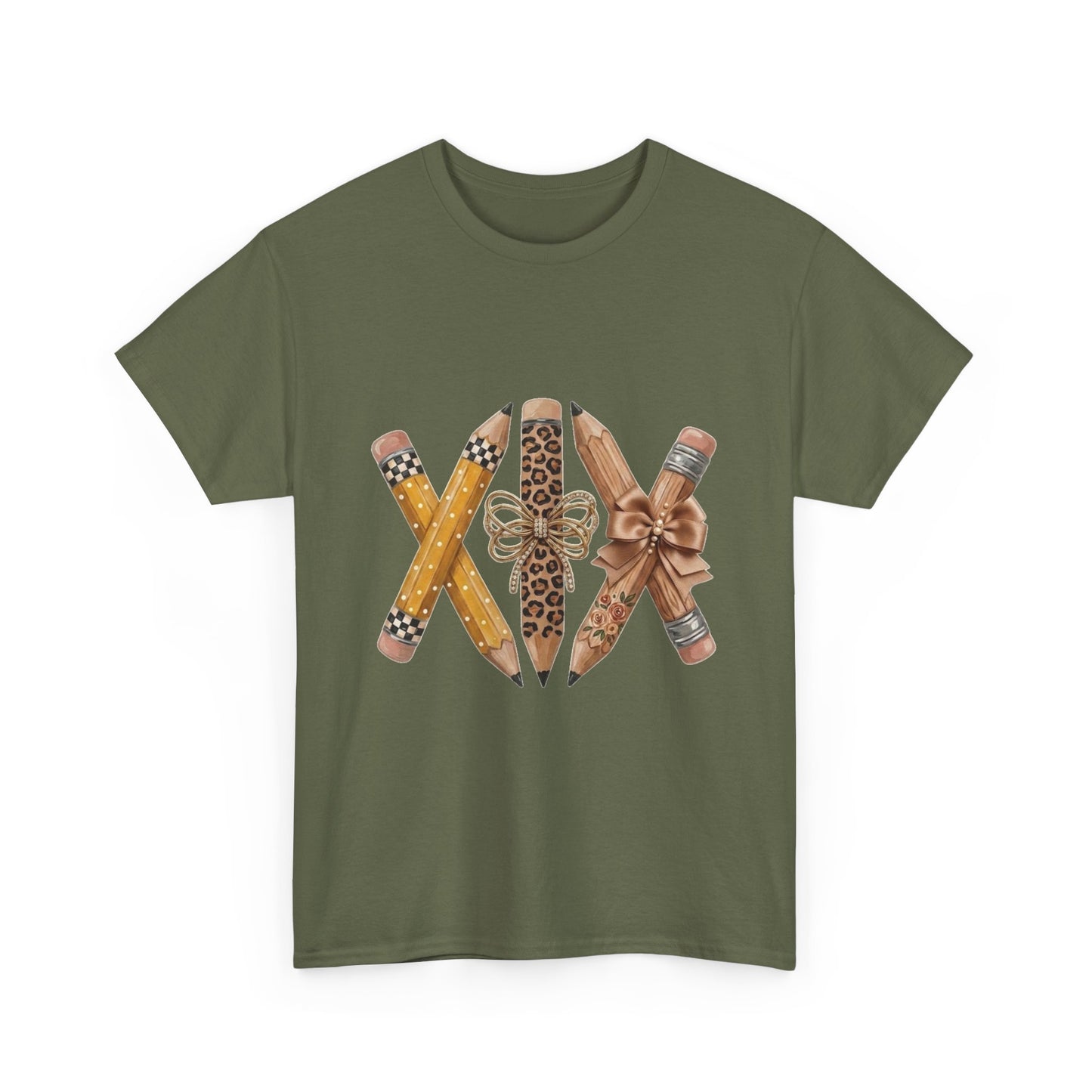 XXV Pencils Graphic Tee — Retro Pencil Art T-Shirt