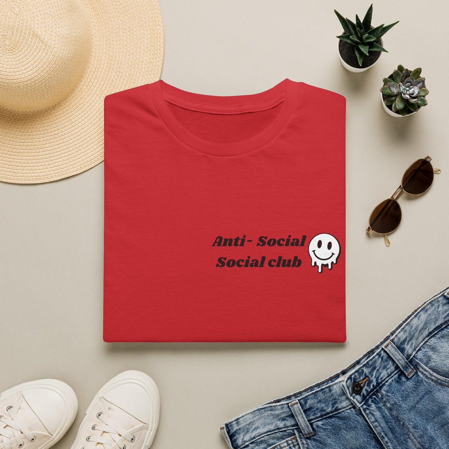 Anti-Social Social Club T‑Shirt — Minimal Drip Logo Tee