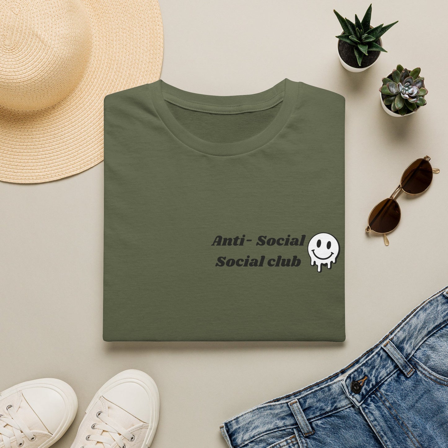 Anti-Social Social Club T‑Shirt — Minimal Drip Logo Tee