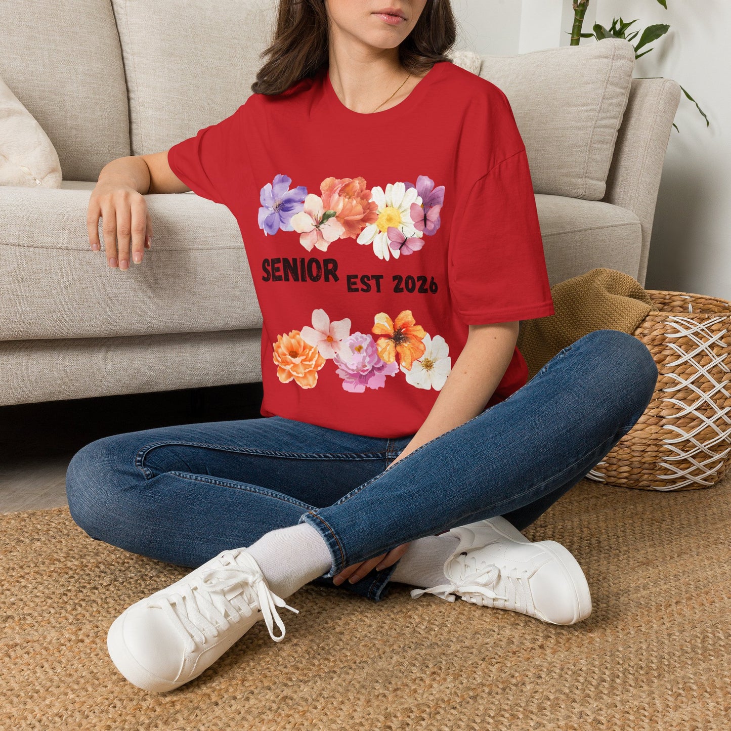 Senior Est. 2026 Floral T-Shirt