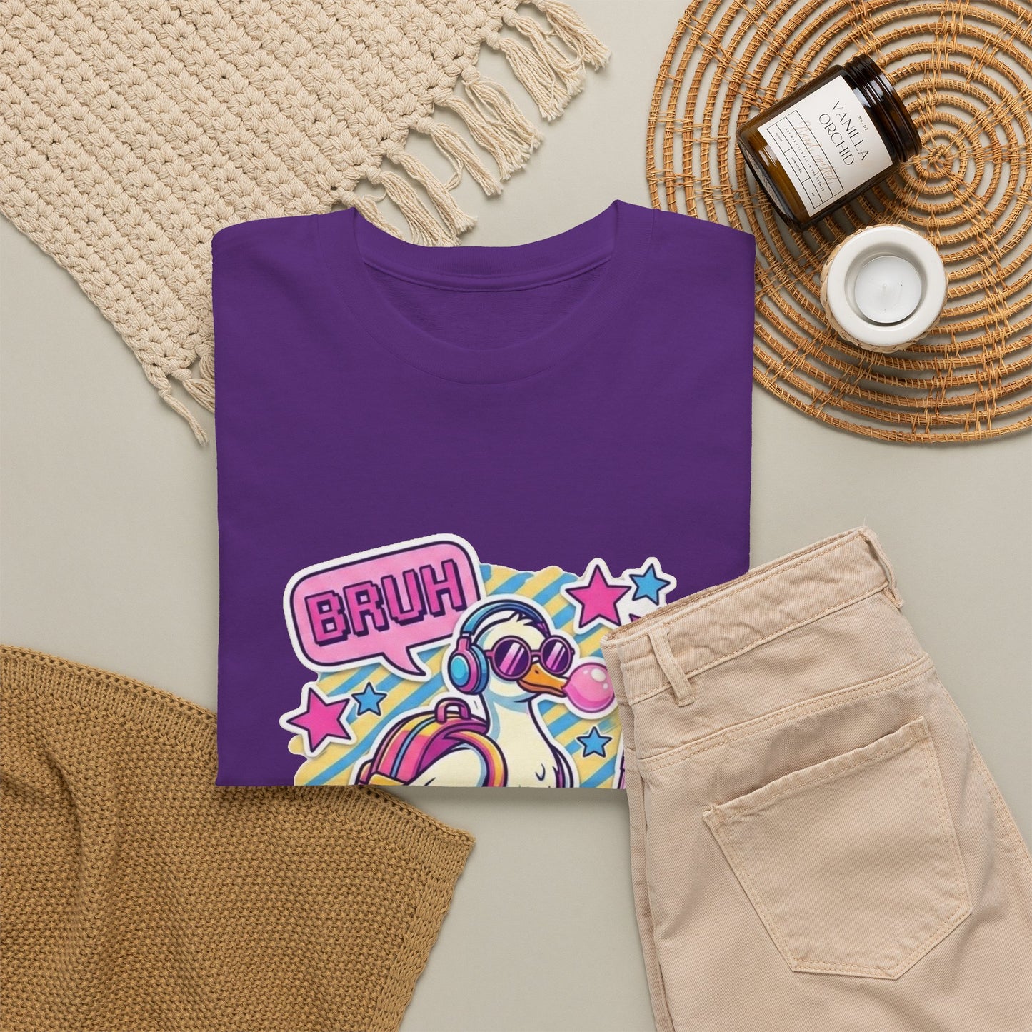 T-Shirt — Cute 'Bruh We Back' Cartoon Parrot Graphic Tee