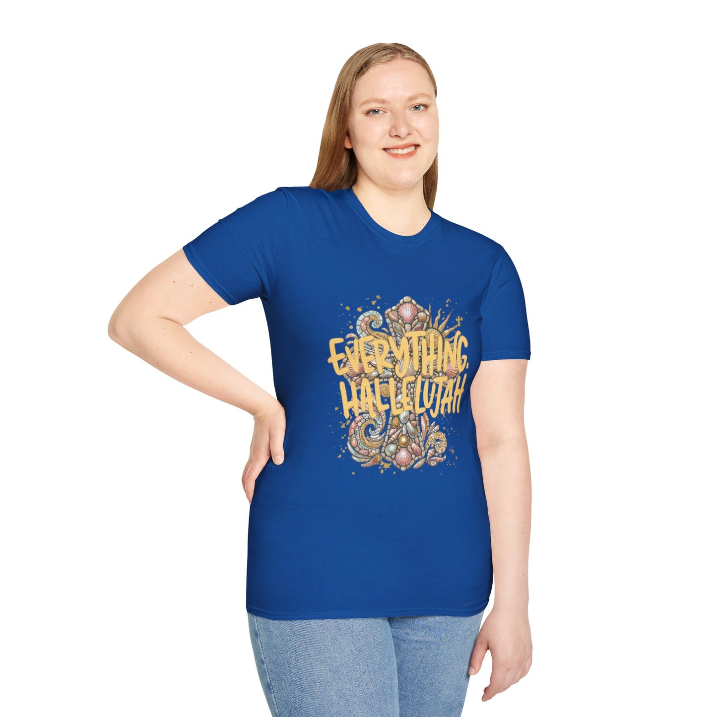 Everything Hallelujah T-Shirt — Floral Gospel Faith Tee