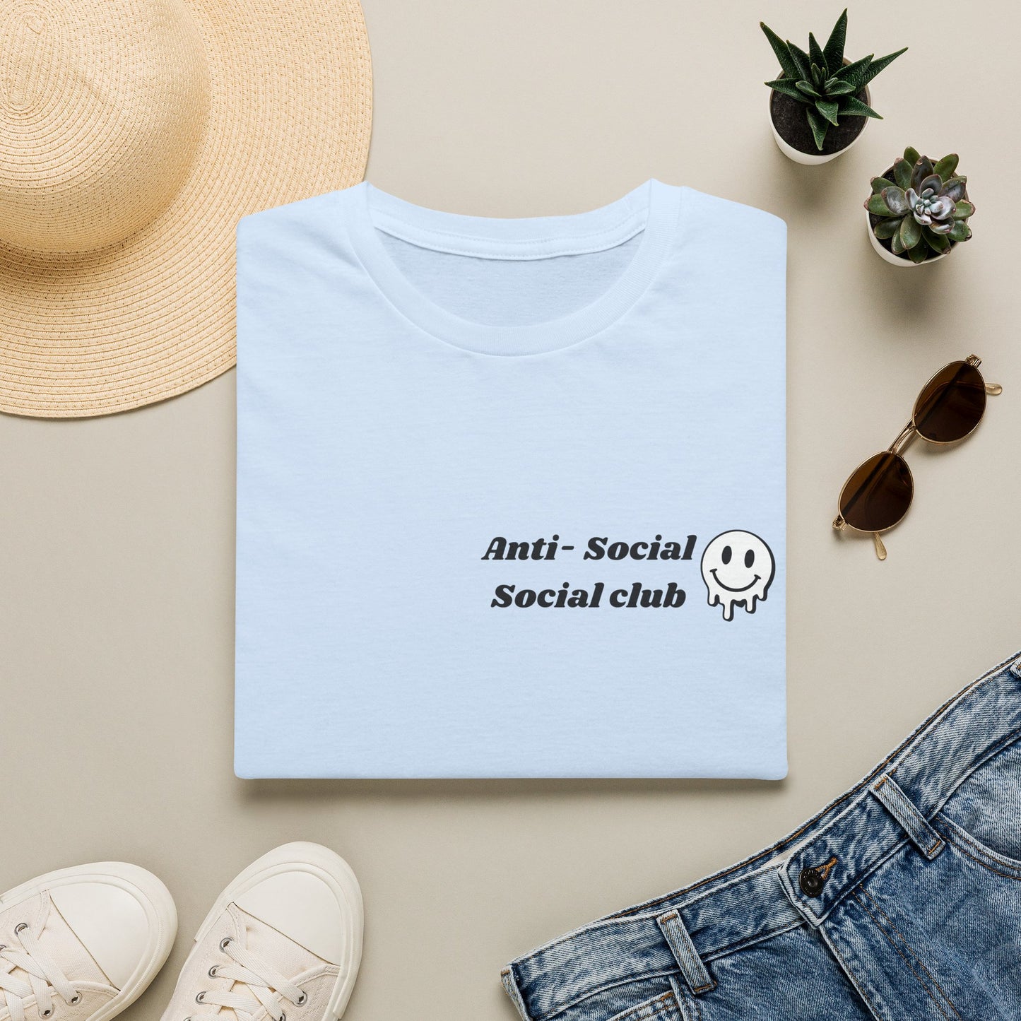Anti-Social Social Club T‑Shirt — Minimal Drip Logo Tee