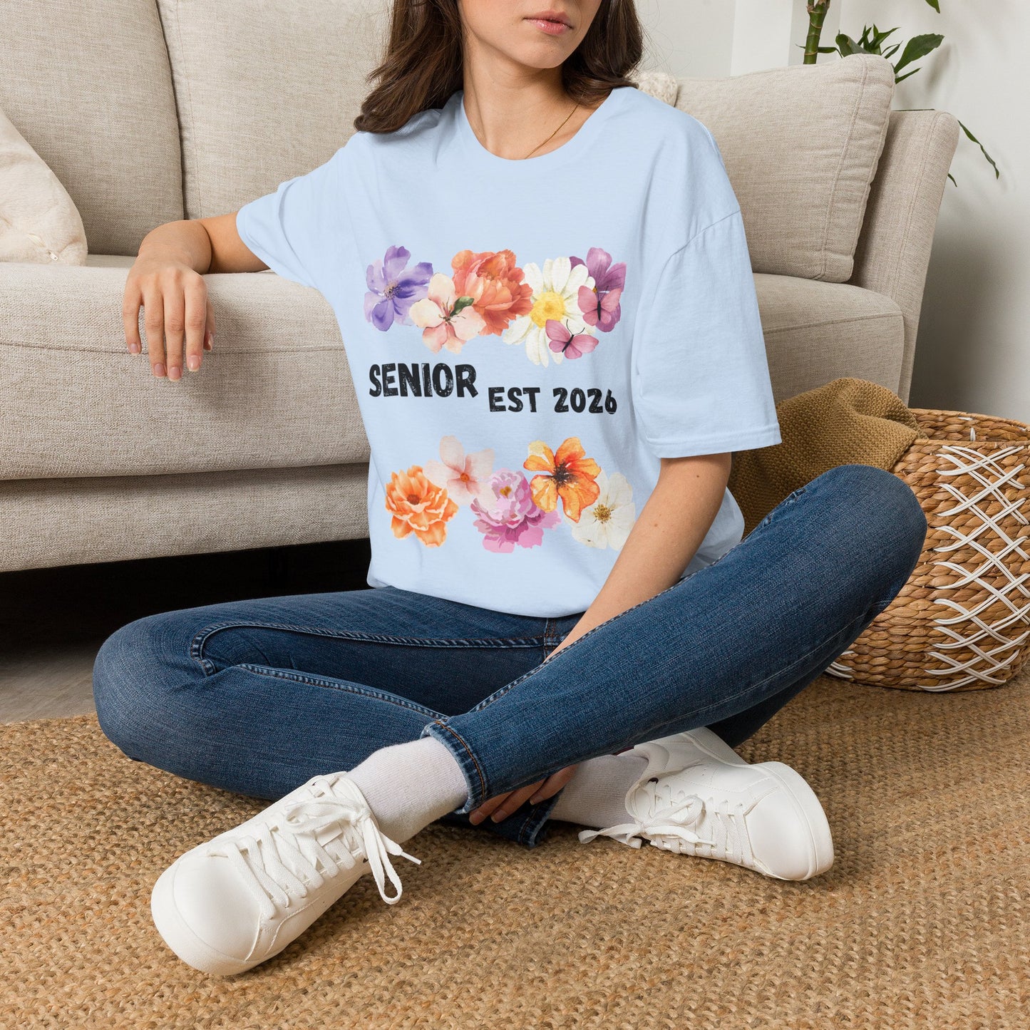 Senior Est. 2026 Floral T-Shirt